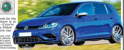  ??  ?? Grab a bargain: Big discounts are available on cars such as the VW Golf