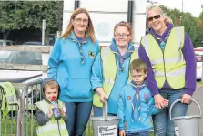  ??  ?? Thousands of music fans didn’t let the weather deter them from enjoying the first ever Woodstock in Whitwick Weekender. Pictured are ‘Woodstock-ers’ enjoying the weekend-long event.