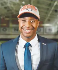  ?? Andy Cross, The Denver Post ?? Second-round pick Courtland Sutton is the most impressive rookie the Broncos have found in the draft since Von Miller in 2011, columnist Mark Kiszla says.