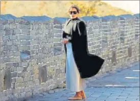  ?? REUTERS ?? ▪ US first lady Melania Trump visits the Great Wall of China in Beijing on Friday.