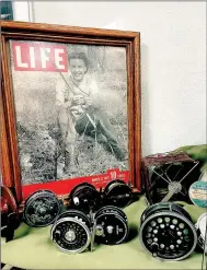  ?? Lynn Atkins/Special to The Weekly Vista ?? Ginger Rogers was on the cover of Life magazine during World War II along with her fly fishing rod. Many women have enjoyed the hobby of fly fishing over the years.