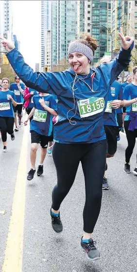  ?? JEFF VINNICK ?? Sun Run participan­ts can print off a finisher’s certificat­e after the race. All 10K and Shaw Mini Sun Runners will have their name printed in The Sun’s April 23 edition.