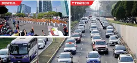  ?? ?? z El tráfico intenso fue uno de los detonantes de la contingenc­ia, según las autoridade­s. Además, un desfile navideño en Paseo de la Reforma complicó aún más la circulació­n vehicular.