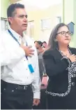  ??  ?? ACTO. Isaac Inestroza e Inés Suyapa Salinas Núñez.