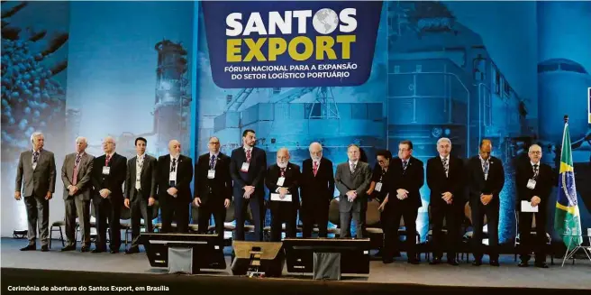  ?? Fotos: Alessandro Dias/Estúdio Folha ?? Cerimônia de abertura do Santos Export, em Brasília