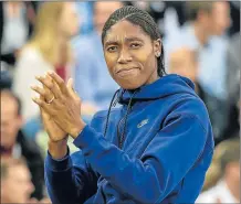  ?? Picture: GETTY IMAGES ?? GIVE THEM A HAND: SA’s Caster Semenya is thrilled with her Laureus World Sports Awards nomination for Sports Woman of the Year