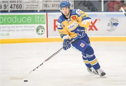  ?? Picture: Jillian Mcfarlane. ?? Shayne Stockton grabbed a double for Fife Flyers against Edinburgh Capitals last night.