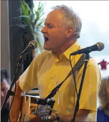  ??  ?? Ollie Grace singing at the ‘Songs of the Sea’ concert in the Dunbrody centre.