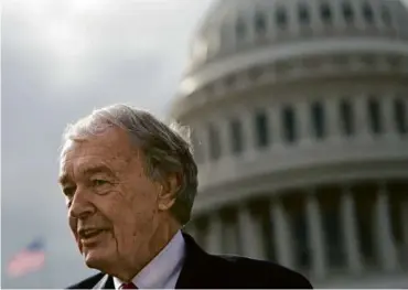  ?? ALEX WONG/GETTY IMAGES/FILE 2022 ?? Massachuse­tts Senator Ed Markey said his “goal is to place essential guardrails on private equity to protect patients.”