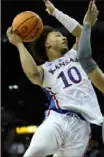  ?? Getty Images ?? Jalen Wilson had 22 points and 10 rebounds for Kansas.