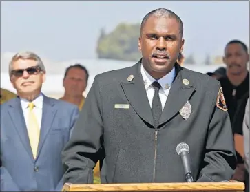  ?? Anne Cusack Los Angeles Times ?? LOS ANGELES County Fire Chief Daryl Osby said sons of firefighte­rs should not have an advantage over other applicants. The department plans to track the hiring of relatives and draft an anti-nepotism policy.