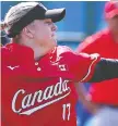  ?? YUICHI MASUDA/ GETTY IMAGES ?? Sara Groenewege­n pitched four no-hit innings on the way to Canada's 4-0 win over Olympics newcomer Mexico.