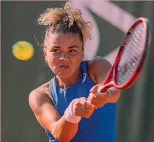  ?? EPA ?? Prima volta? Jasmine Paolini, 23 anni, n. 94, è 0-3 nei singolari di Fed