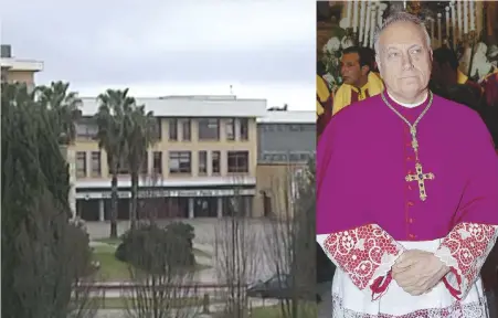  ?? Ansa ?? L’hotel Sequestrat­o nel 2008 era una colonia dismessa che il vescovo Pierro doveva ristruttur­are per i bambini indigenti
