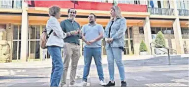  ?? ?? José María Bellido, durante el acto de renovación de su “compromiso” por Córdoba.