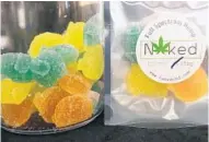  ??  ?? Saturday’s event featured products like hemp “gummy bears” and a variety of viewpoints when it comes to marijuana use.