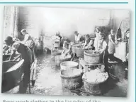  ??  ?? Boys wash clothes in the laundry of the Chelmsford Union Workhouse, c1890