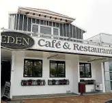  ??  ?? The Eden Cafe in Bell Block was hit by the same burglar three times in the space of a fortnight earlier this year.