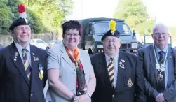  ??  ?? ●●A number of councillor­s attended including lead member for the Armed Forces, Coun Janet Emsley