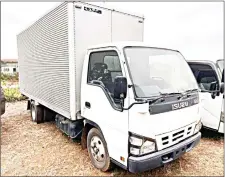  ?? (Pics: Mhlengi Magongo) ?? Isuzu 3 Ton (close body) is almost brand new is reserved at E60 000.