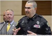  ?? JOE BURBANK/ORLANDO SENTINEL 2018 ?? Orlando police Chief Orlando Rolón said he wants to learn how other police department­s have dealt with homicide increases and to keep focusing on illegally obtained guns.