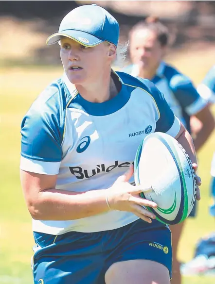  ??  ?? Australian women's rugby representa­tive Emily Robinson will take part in the national titles on the Gold Coast.