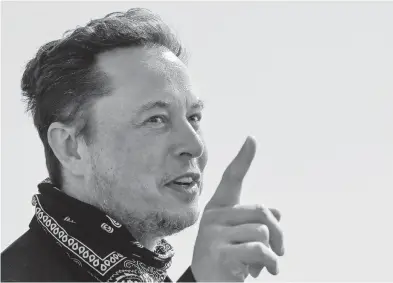  ?? PATRICK PLEUL/DPA ?? Tesla CEO Elon Musk is a multibilli­onaire. Paul Krugman notes that billionair­es’ money provides political clout in the U.S.