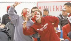  ?? DAVID GARRETT/SPECIAL TO THE MORNING CALL ?? Lots of Muhlenberg fans came out to support as Muhlenberg hosted the North Central in Division III football championsh­ip game.