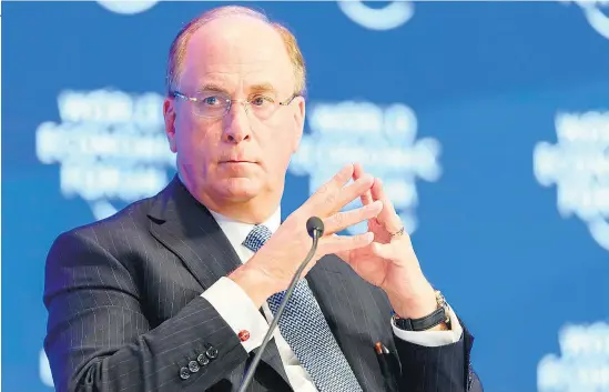  ??  ?? Laurence Fink, CEO de Black Rock, tiene una capacidad de lobby superior a la de la mayoría de los países y presidente­s.