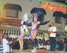  ??  ?? Samba dancers at Holly’s Hotel last year