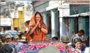  ?? ?? Vasundhara Raje’s religious yatra is drawing massive crowds.