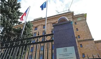  ?? Reuters ?? ■ The embassy of the Czech Republic in Moscow, Russia.