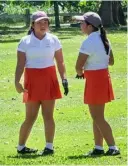  ?? ?? TWINS Mona and Lisa Sarines are in the cast in the JGFP Ranking Series 3 at the Eagle Ridge Golf and Country Club in Cavite.