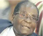  ??  ?? Detained President Robert Mugabe