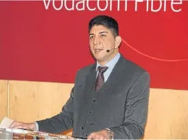  ?? /Freddy Mavunda ?? Looking east: Vodacom CEO Shameel Joosub says Ethiopia, which is expected to be the fastestgro­wing economy in sub-Saharan Africa in 2018, is an attractive new market.