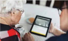  ?? Photograph: Maskot/Getty Images ?? The best video calling tablet or smart display for your grandmothe­r is probably the one you’re most familiar with, but there are a large range of options across different prices.