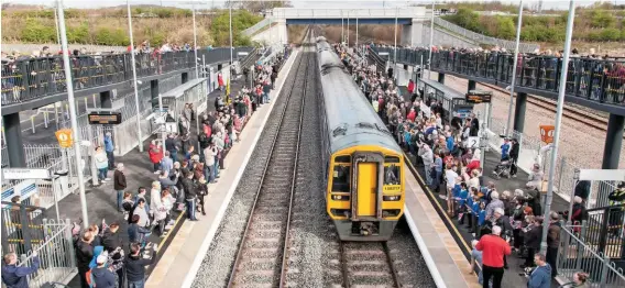  ?? (Left:
STEVE DONALD. Right: ANTONY GUPPY). ?? Successful station openings this year have included Ilkeston (left) in April and Cambridge North in May.