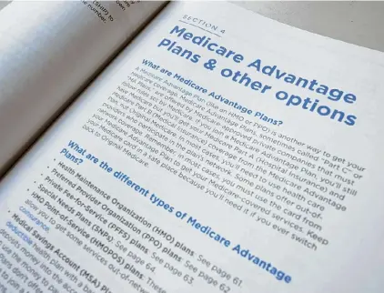  ?? Pablo Martinez Monsivais/Associated Press ?? Only 3 in 10 Medicare beneficiar­ies shop around during open enrollment, according to a 2022 analysis, and only 1 in 10 Medicare Advantage enrollees voluntaril­y switch plans. But a 2020 analysis of Medicare Advantage plan choices found that more than half of beneficiar­ies overspent by more than $1,000 due to poor plan selection.