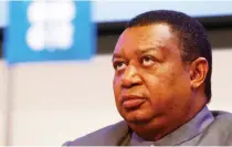  ??  ?? OPEC Secretary-General Mohammed Barkindo addresses a recent news conference in Vienna. (Reuters)