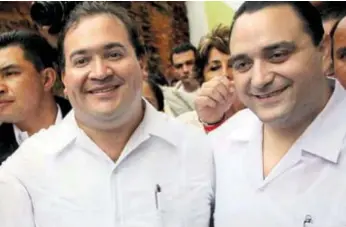  ?? | CUARTOSCUR­O ?? Javier Duarte y Roberto Borge, exgobernad­ores de Veracruz y Quintana Roo, respectiva­mente, fueron detenidos.