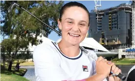  ?? Photograph: Mark Brake/Getty Images ?? Australia’s Ash Barty is a talented golfer, as well as being the current tennis world No 1 and a former cricket pro.