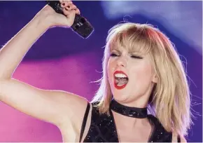  ??  ?? Taylor Swift countersue­d DJ David Mueller over the 2013 incident.