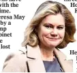  ??  ?? AT RISK: Education chief Justine Greening