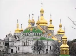  ?? EFREM LUKATSKY AP ?? Monks are facing eviction from the Monastery of the Caves, also known as KyivPecher­sk Lavra, one of the holiest sites of Eastern Orthodox Christians, in Kyiv.