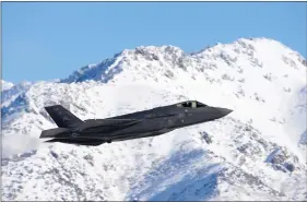  ?? REUTERS ?? A US Air Force pilot takes off in his Air Force F-35A aircraft from the 388th and 428th Fighter Wings to participat­e in a combat power exercise at Hill Air Force Base, Utah, US, 6 January 2020.