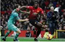  ?? Photograph: Darren Staples/Reuters ?? The most notable boos at Old Traffordag­ainst Arsenal on Wednesday were reserved for the introducti­on of Paul Pogba.