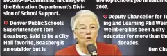  ??  ?? seen as a rising star in education.
Former Baltimore City Public School System CEO Andrés Alonso. Alonso served as a deputy chancellor in New York, prior to taking the top schools job in Baltimore in 2007. Deputy Chancellor for Teaching and Learning...