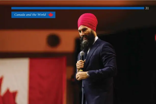  ?? Jenna Marie Wakani photo ?? NDP Leader Jagmeet Singh delivers his keynote at the party’s policy convention in Ottawa. His arrival signals generation­al change for the NDP and a reclaiming of its leadership on the progressiv­e left.