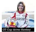  ??  ?? GT Cup driver Hawkey