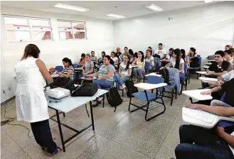  ?? Alan Marques - 6.ago.2013/Folhapress ?? Alunos da Universida­de Federal de Goiás, autora da ação que culminou na decisão do STF